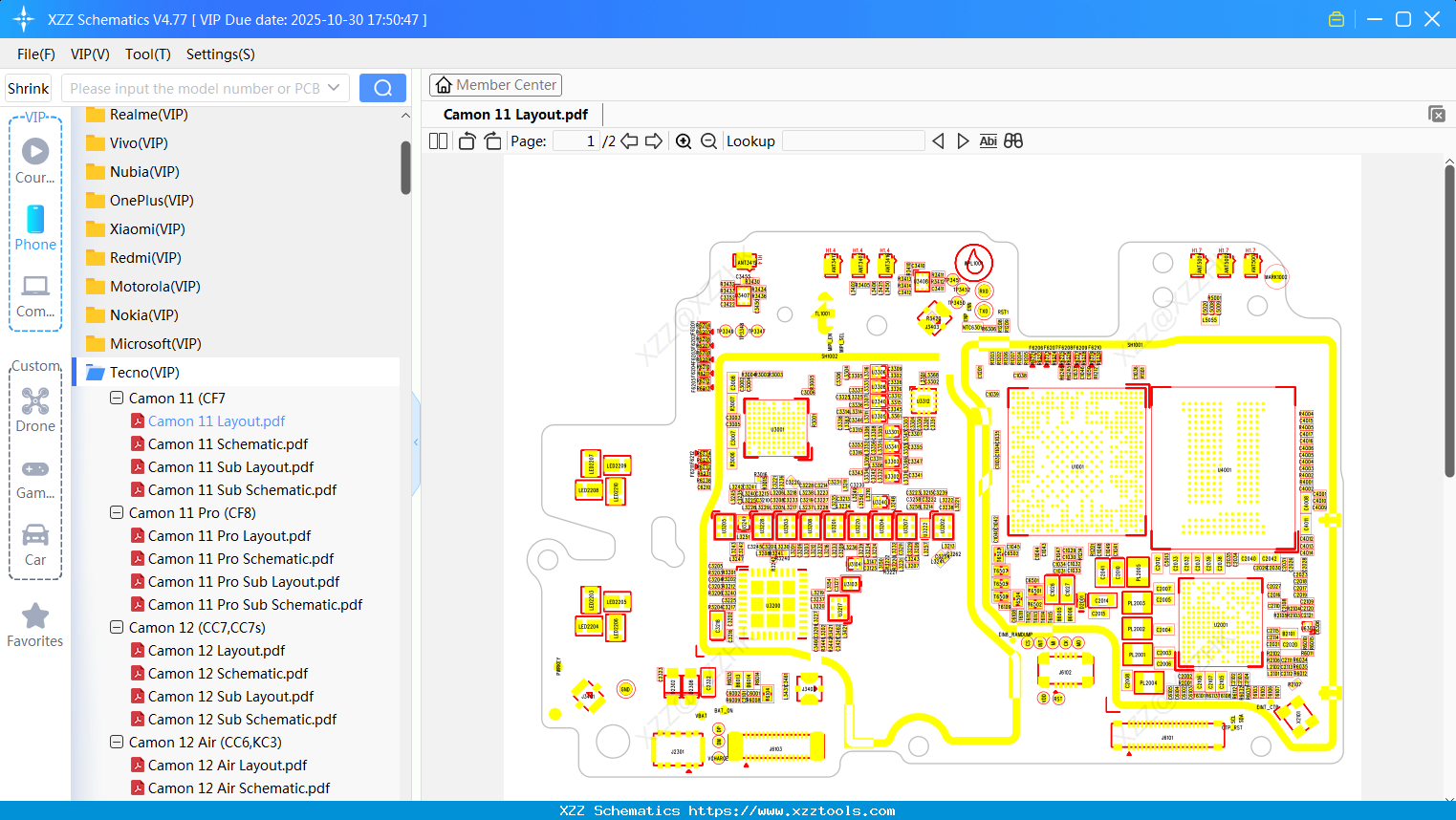 Tecno Camon 11 Layout